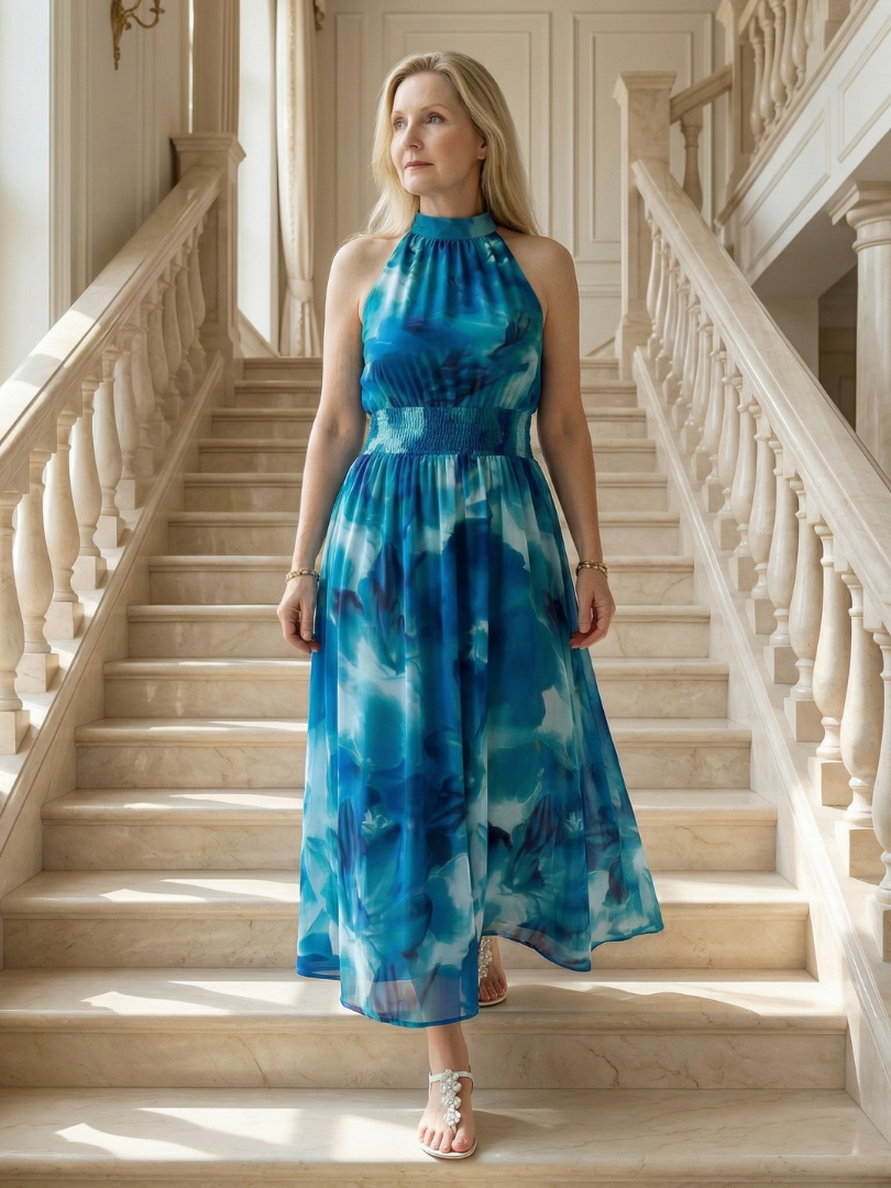 Vestido Midi Halter