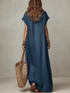 Vestido maxi bohemio de caída fluida