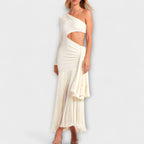 Vestidos maxi encantadores con recorte y flecos