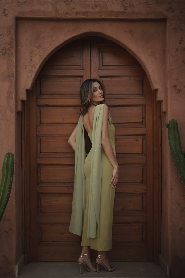 VESTIDO NICOLE VERDE CLARO