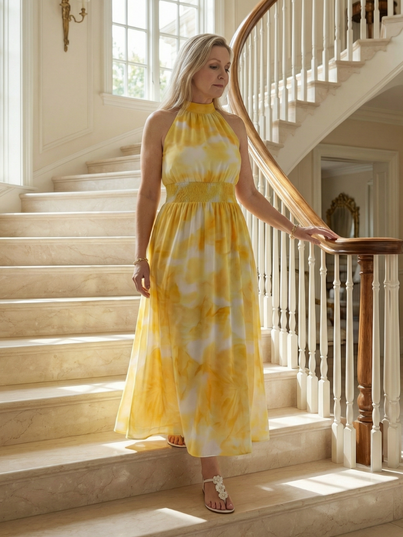 Vestido Midi Halter