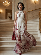 Vestido Maxi Plisado