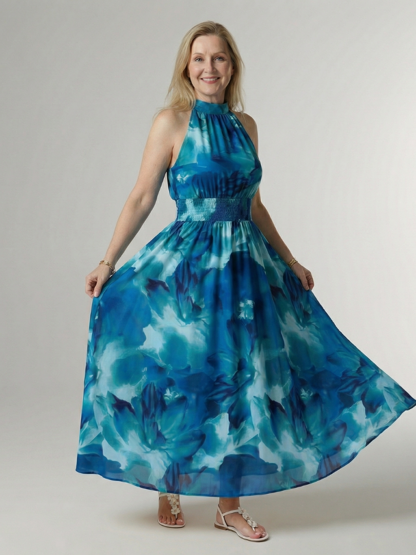 Vestido Midi Halter