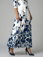 Vestido Midi con Escote Cruzado