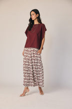 Blusa fluida efecto pañuelo Pepe rosa
