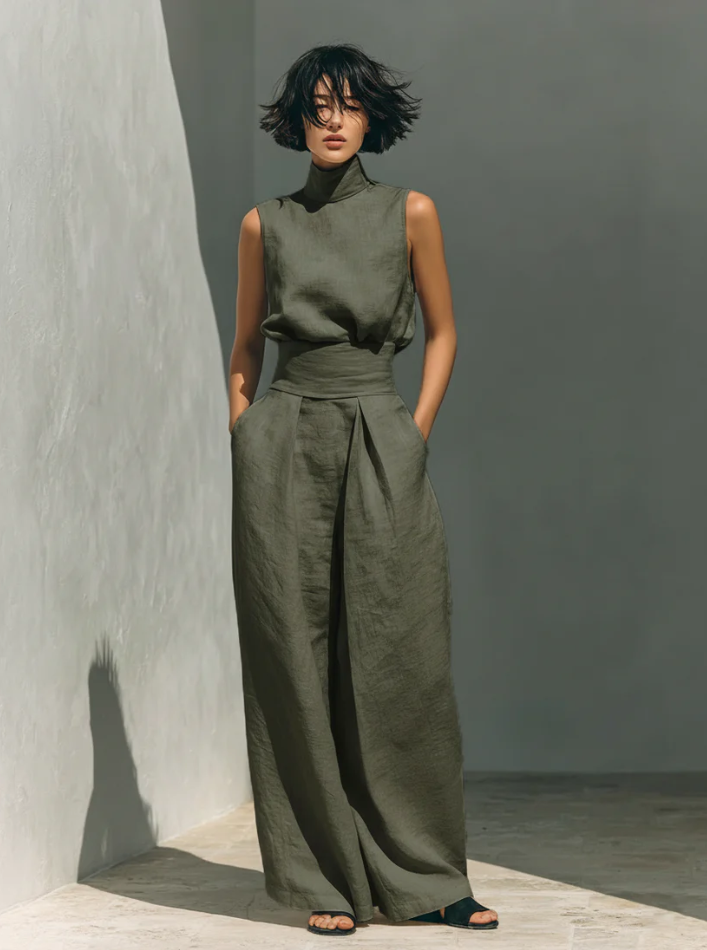Maria™ | Conjunto de Dos Piezas en Algodón y Lino