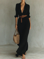Camille™ | Elegante Vestido Largo con Estampado Floral
