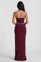 Conjunto Valenza Burdeos de Dos Piezas