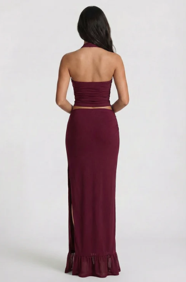 Conjunto Valenza Burdeos de Dos Piezas