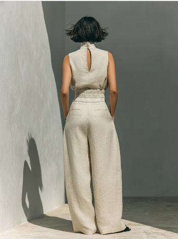 Maria™ | Conjunto de Dos Piezas en Algodón y Lino