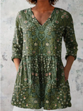 Blusa Larga Julie con Escote en V