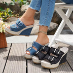 Sandalias de Cuña Elara Denim