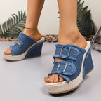 Sandalias de Cuña Elara Denim