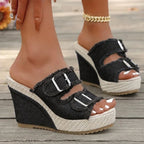 Sandalias de Cuña Elara Denim